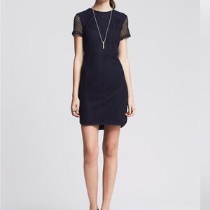 Banana Republic Navy Textured Mini Dress Size 6